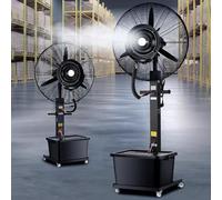 Générique Ventilateur Brumisateur Sur Pied 3 Vitesses Réservoir 42L Ventilateur Industriel Oscillant Ventilateur Brumisateur Exterieur Pour Jardin Bureau Tonnelle(55cm/21.6in)