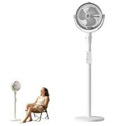 Générique Ventilateur Brumisateur Sur Pied, Ventilateur Oscillant À 4 Vitesses, Appareil De Rafraîchissement Pour Salon, Terrasse Et Espace De Bureau，Blanc