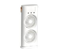 Générique Ventilateur Brumisateur Tête 2-en-1 avec Télécommande Portable Rechargeable 945g pour Bureau Camping Voyage - Brume -Froide Abaisse 10 C