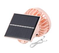 Générique Ventilateur Clip - Ventilateur Solaire Portable Électrique avec Pince Pivotante,Appareil de Refroidissement Portable Accessoire Personnel pour Camping, Voyage, Bureau et Table