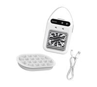Générique Ventilateur d ' air de chevet alimenté par USB avec grille réglable, compacte et bac à glaçons inclus pour un usage quotidien