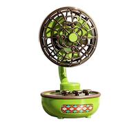 Générique Ventilateur De Bureau - 3 Vitesses Rafraîchissant Vintage Angle Réglable,Portable Ventilateurs De Table Petits Silencieux | Pour Maison, Chambre, Extérieur, Voyage, Camping, Plage, Vacances