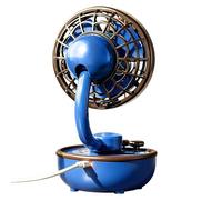 Générique Ventilateur De Bureau,3 Vitesses, Rafraîchissement Personnel, Déco Table Vintage - ventilateur de chevet rétro à piles - Pour Maison, Chambre, Extérieur, Voyage, Camping, Plage, Vacances