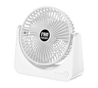 Générique Ventilateur de Bureau | 3 Vitesses Rechargeable Silencieux,Ventilateur personnel rafraîchissant pour bureau | Pour été, femmes, hommes,