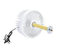 Générique Ventilateur de Chenil 2 Vitesses Flux d'air indirect Silencieux | Ventilateur rafraîchissant de cage à chien pour chats, perroquets, perruches, calopsittes, conures, loriquets et