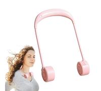 Générique Ventilateur de Nuque Portable | portable sans pales pliable et pratique | Ventilateur Portable Rechargeable USB avec 3 Vitesses pour Plage Voyage Construction Randonnée Marche et Camping