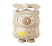 Générique Ventilateur De Poche Ventilateur Personnel Mignon | Silencieux USB Rechargeable pour Camping Bureau Tente Abricot profond