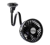 Générique Ventilateur de voiture à la ventouse, ventilateur de voiture de montage à la ventouse, Ventilateur de refroidissement à réglable, Circulation d'air portable accessoires automobiles recharge