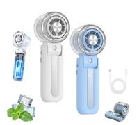 Générique Ventilateur portable avec brumisateur rafraîchissant (White+Blue)
