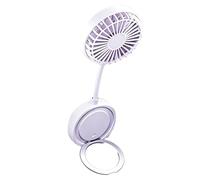 Générique Ventilateur Portable Magnétique - Refroidisseur silencieux avec support téléphone,Ventilateur Portable Magnétique Rechargeable,Pour Voyage Plage Extérieur Été Gym Bureau
