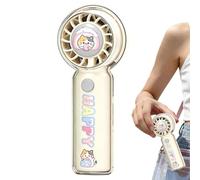 Générique Ventilateur Portable | Outil D'Été USB Rechargeable Avec Un Motif Cartoon 3 Vitesses | Petit Ventilateur Portatif À Main,pour plage, vacances, extérieur, intérieur, voyage, maison,