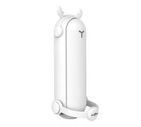 Générique Ventilateur portatif, mini ventilateur portatif | Ventilateur de bureau de poche 3 en 1, de voyage pliable, ventilateur personnel avec batterie externe, fonction lampe de poche pour les voy