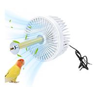 Générique Ventilateur pour Cage à Chien Silencieux Universel 2 Vitesses | Ventilateur rafraîchissant de cage à chien pour chats, perroquets, perruches, calopsittes, conures, loriquets et