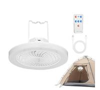 Générique Ventilateur Solaire de Camping - Batterie 3600mAh avec Lanterne LED Pliable | Ventilateur Solaire Portable de Camping avec Lampe,pour Pêche de Nuit Maison Bureau Pique-Nique Barbecue Voyage