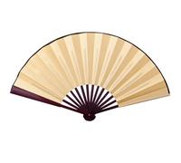 Générique Ventilateurs pliants portables - Ventilateur portatif vierge de 8/10 pouces - Éventail pliant en tissu de soie de Style oriental, pour l'écriture et la peinture, éventail chinois pliable