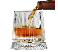 Générique Verre À Whisky - Verre à Dégustation Transparent à Rotation Complète 360 Degrés | à Whisky - Cadeau pour Homme Papa Père Fête Anniversaire Noël