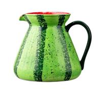 Générique Verres à café sur le thème des fruits avec finition glacée, A | Poignée en céramique, poignée familière pour le service de boissons, palette distinctive verte, rouge et noire