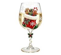 Générique Verres à Vin 3D de Noël Flûtes de Champagne Saisonnières 300ml | Coupe à Champagne Festive pour Hommes Maris Barmen Hôtes Réceptions Maisons Bars Hôtels Clubs Étagères