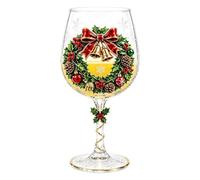 Générique Verres à Vin 3D de Noël Gobelots de Vin Rouge Saisonniers 300 ml | Coupe de Fête Surélevée pour Pères Maris Hommes Hôtes Bars Maisons Restaurants Hôtels Fêtes Réunions Clubs Étagères