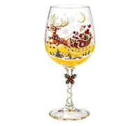 Générique Verres à Vin de Noël 300ml Verres à Vin Rouge Festifs | Tasse à Cocktail avec Pied pour Hommes Pères Barmans Fêtes Réceptions Hôtels Restaurants Cuisine Étagères