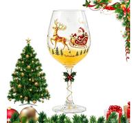 Générique Verres de Noël Verrerie Thermorésistante pour Lait, Thé et Café | Verres à Pied de Noël pour Appartement Fête Festival Vacances Dîner Festif Table à Manger Restaurant Maison