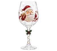 Générique Verres Festifs Gobelet En Verre Vacances De Noël Tige | Verres festifs 6,3x2,36 pouces, décoration de table de fête, cadeau de collection pour le dîner de Noël