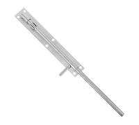 Générique Verrou de Porte Coulissant Installation Facile Barre de Sécurité Robuste en Acier Inoxydable Argenté pour Porte Coulissante