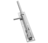 Générique Verrou de Sol Portail en Acier Inoxydable Bloc Porte Fiable et Pratique Serrure pour Porte Coulissante Adaptée aux Intérieures Fermeture Verrouillable Argentée