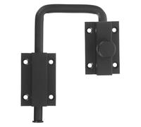 Générique Verrou Fonction Antivol et Utilisation Simple Noir en Acier Inoxydable Multifonction 10,5x8,5x1,6cm pour Porte et Fenêtre pour Grange et Salle de Bain