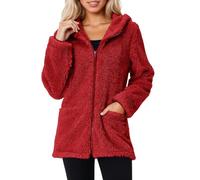 Générique Veste Capuche Femme Polaire Chaude Sweats Sweat Zippé Travail Manteau Pull Grande Taille Gilet Hiver a Casual Décontracté Sans Avec Chaud Molleton Teddy À Double Zip