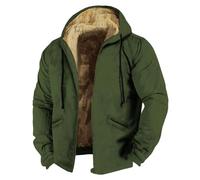 Générique Veste D'hiver Travail Homme Manteaux À Capuche Hiver Blouson Manteau Chaud Épais Pour Hommes Premium Bomber Blousons Polaire Chaude Chauffant Sweat Personnalisé