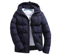 Générique Veste Homme Hiver Chaud Manteau d'hiver Jusqu'à 5XL Chaude Polaire Doublée Grande Taille sans Capuche Coupe Vent pour Tous Les Jours Doublé