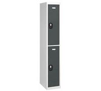 Générique Vestiaire Colonne 2 Cases - Elément départ (Anthracite)