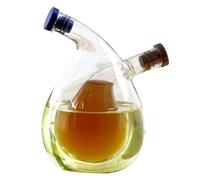 Générique Vinaigrier à l'huile - Distributeur d'huile et de vinaigre en Verre Transparent 2 en 1 pour la Cuisine,Un bel ajout Transparent à n'importe Quel Ensemble de Cuisine et de Vaisselle