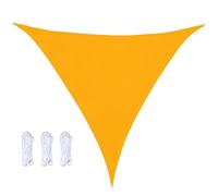 Générique Voile D'ombrage Triangulaire Imperméable 4x4x4 3x3x3 2x2x2m, en Toile avec Anneau en D Protection UV Filet D'ombrage en Polyester pour Balcon Terrasse Camping Jardin,Jaune,9x9x6M