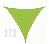 Générique Voile D'ombrage Triangulaire Imperméable 4x4x4 3x3x3 2x2x2m, en Toile avec Anneau en D Protection UV Filet D'ombrage en Polyester pour Balcon Terrasse Camping Jardin,Vert,3x3x4M