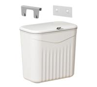 Générique Wall Mounted Trash Bin, Odorless Kitchen Can, Compact Lid Container for Over Door, Under Cabinet, Rv Bathroom, Laundry, Dormitory, Apartment with Home Supplies Use, 10.24x9.25x6.3 inches