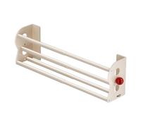 Générique Wall Shoe Rack - Expandable Magnetic Storage Shelf | No Drill | Carbon Steel Telescopic Shoe Organizer with Magnetic Mount for Entryway, Closet, Bathroom, Bedroom, Dorm & RV Storage