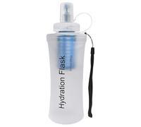 Générique Water Bottle - TPU 500ml Filter Flask | Wide Mouth Portable | Foldable Filter Flask - TPU 500ml Sports Canteen | Wide Mouth Reusable Hydration | Backpacking Hiking Travel Gym Running