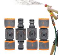 Générique Water Hose Shut Off Valve - 4Piece Quick Release | Gardening Water Pipe Valves | Quick-Release Line Stop Valve Set, Regulating Valves for Garden Hoses Watering Systems Outdoor