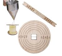 Générique Wick Centering Tool - Candle Wick Holder for DIY Candle Making Use | Stainless Steel Frame with Adjustable Alignment Slots, Precise Wicks Positioning Device for Jar Soy Wax Candles Crafting