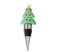 Générique Wine Bottle Corker - Classic Christmas Elements Reusable Beer, Wine Stopper, Bottle Caps for Glass, Beer Stopper, Sealing Covers for Soy Milk, Kitchen Bar, 4.33x1.57 inches
