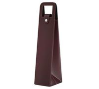 Générique Wine Tote Bag - PU Leather Single Bottle Champagne Carrier | Reusable PU leather wine tote bag designed to carry a single bottle of wine, champagne, or beer. Features a sl nd durable