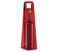 Générique Wine Tote Bag - PU Leather Single Bottle Champagne Carrier | Reusable PU leather wine tote bag designed to carry a single bottle of wine, champagne, or beer. Features a sl nd durable