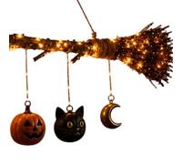 Générique Witch Broom | Decorative Witch Broomstick, Handmade Rustic Broom