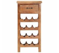 Generisch Armoire à vin 40 x 30 x 80 cm en bois d'acacia massif, fabriqué à | Bois d'acacia massif, pièce unique faite à la main, livré monté, polyvalent comme étagère à vin ou rangement décoratif
