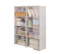Generisch Armoire de rangement pour garde-robe - Porte-vêtements, design avec cadre en métal, boîtier en tissu respirant, solution d'organisation, parfait pour les petits espaces, les chambres d'amis