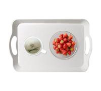 Generisch Assiette de service avec poignées | Plateau à goûter rectangulaire | Avec poignée pour fête de , cuisine, salon, pique-nique, extérieur, brunch, barbecue, buffet