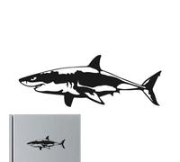 Generisch Autocollant requin de voiture | Autocollant mural animal de dessin animé | Pare-chocs de fenêtre de voiture, imperméable, résistant UV, créatures marines, autocollant de dessin animé