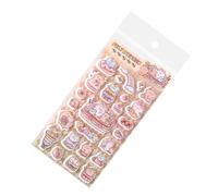 Generisch Autocollants 3D - Amusants - Réutilisables - Animaux de dessin animé - Autocollants amusants pour scrapbooking, pour l'école, les travaux manuels, le scrapbooking, le carnet de notes, le